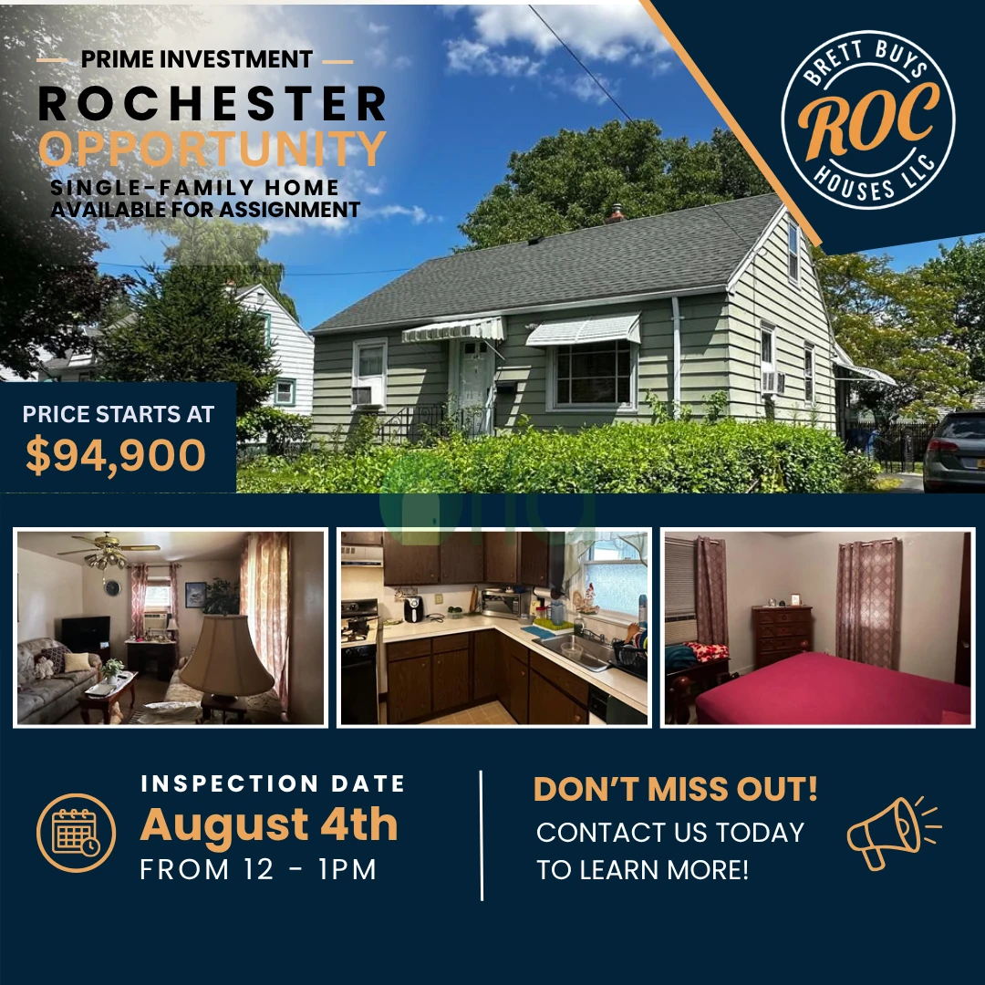 Off market investment property in Rochester, NY 14621