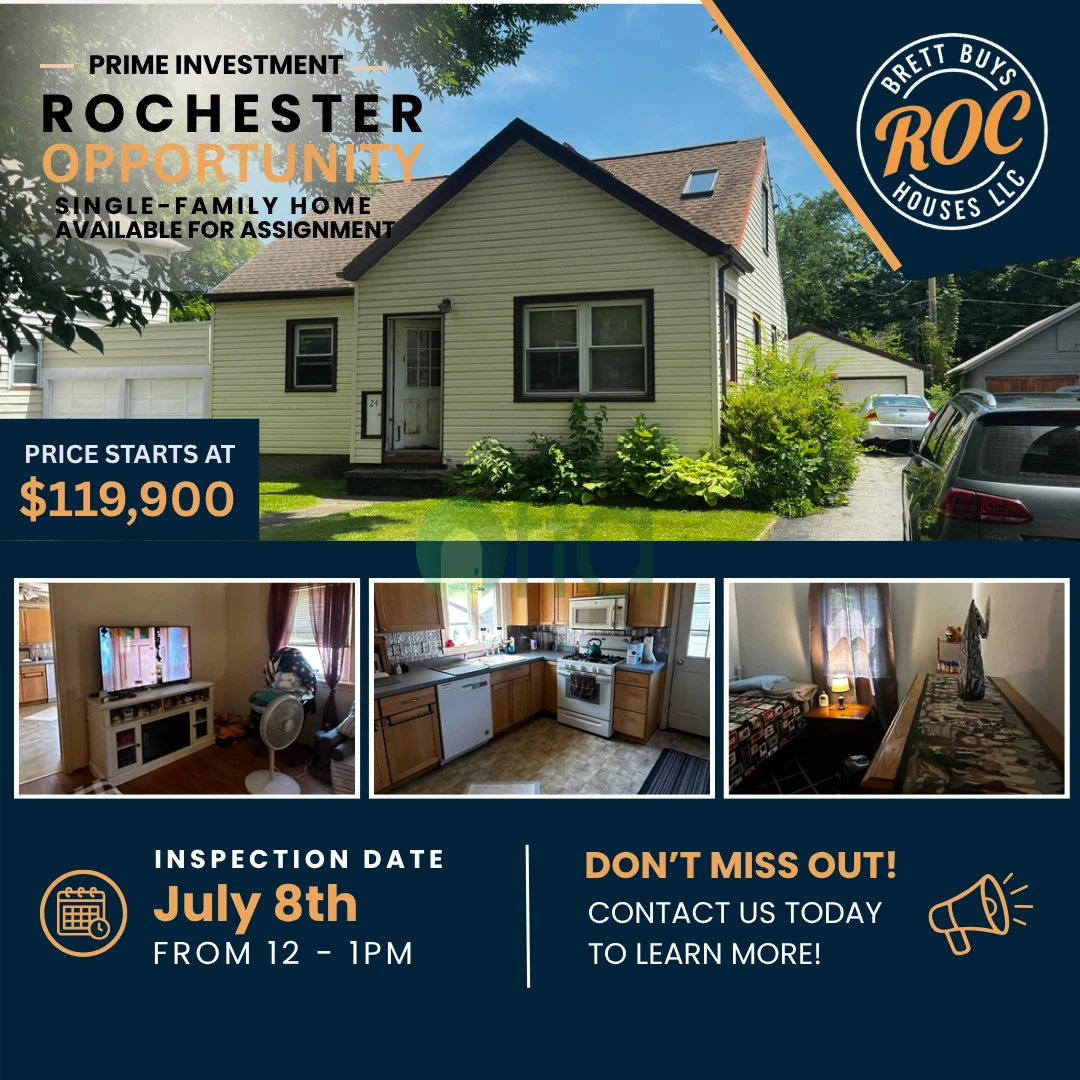 Off market investment property in Rochester, NY 14612